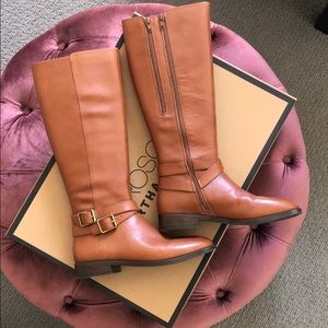 Aerosoles Julia Cognac Riding Boots